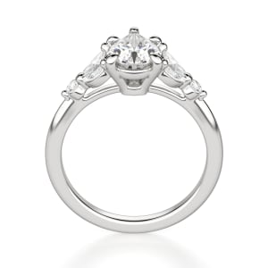 Haven Pear Cut Engagement Ring, Hover, 14K White Gold,