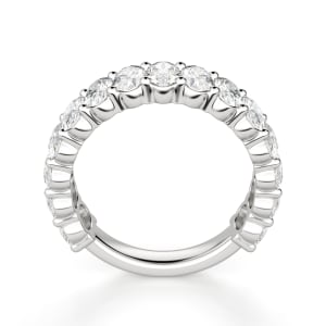 Oval Cut Semi Eternity Band (3 1/10 tcw), Hover, 14K White Gold,\r

