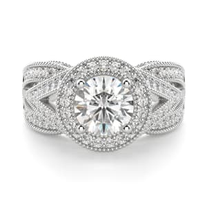Briar Rose Engagement Ring, Default, 14K White Gold, 