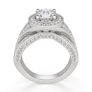 Briar Rose Engagement Ring, Hover, 14K White Gold, 