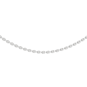 Cable Chain, Default, 14K White Gold, 