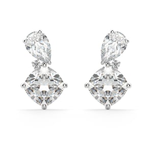 Dione Earrings, Default, 14K White Gold, 