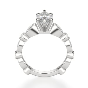 Infinite Love Marquise Cut Engagement Ring, Hover, 14K White Gold, Platinum