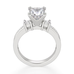 Kit Princess Cut Engagement Ring, Hover, 14K White Gold, 