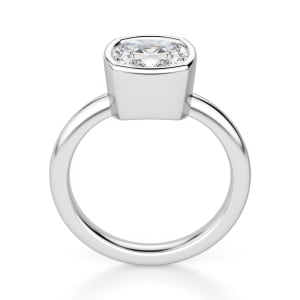 Marseille Cushion Cut Engagement Ring, Hover, 14K White Gold, 