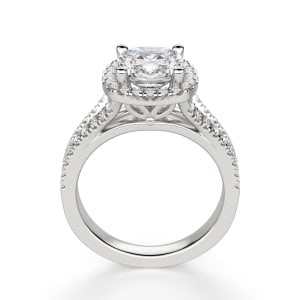 Palm Springs Cushion Cut Engagement Ring, Hover, 14K White Gold, Platinum, 