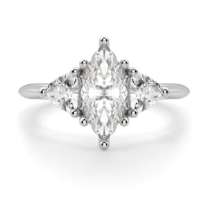 Timeless Marquise Cut Engagement Ring, Default, 14K White Gold, 