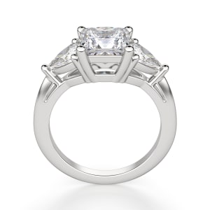 Timeless Princess cut Engagement Ring, Hover, 14K White Gold, 