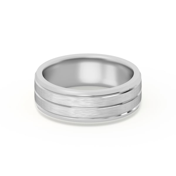 Classic Beleved Comfort Fit With Satin Finish Wedding Band, Default, 14K White Gold,