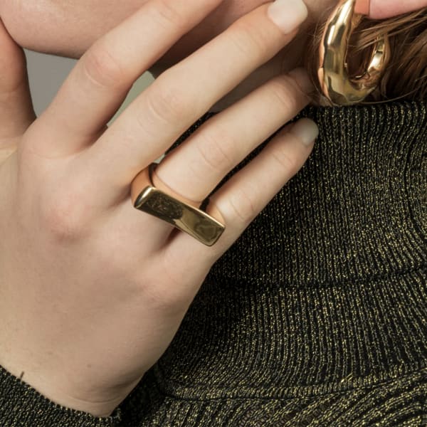 The Gypsy Curved Dome Ring, Hover,