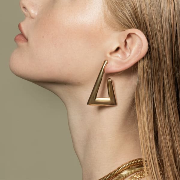 The Romano Triangle Earrings, Hover, 