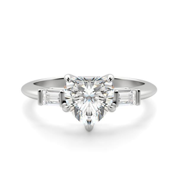 Endless Days Heart Cut Engagement Ring, Default, 14K White Gold,