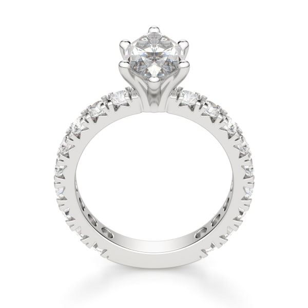 Gwyneth Marquise Cut Engagement Ring, Hover, 14K White Gold,