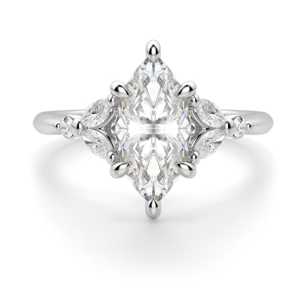Haven Marquise Cut Engagement Ring, Default, 14K White Gold,