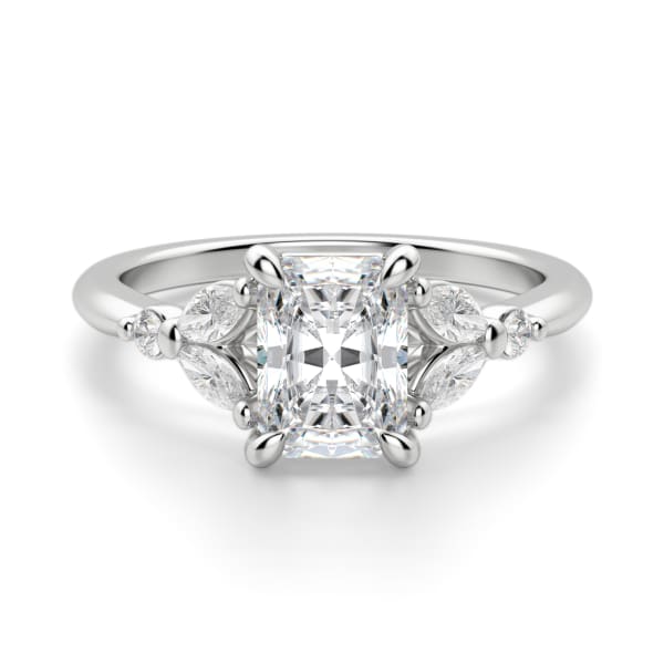 Haven Radiant Cut Engagement Ring, Default, 14K White Gold,