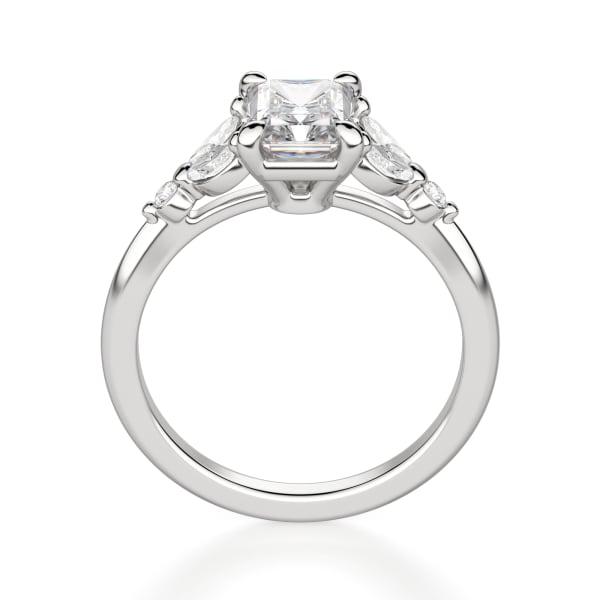 Haven Radiant Cut Engagement Ring, Hover, 14K White Gold,