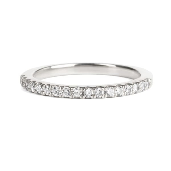 Manhattan Wedding Band Ring Size 8.25-10 14K White Gold Nexus Diamond Alternative, Default,