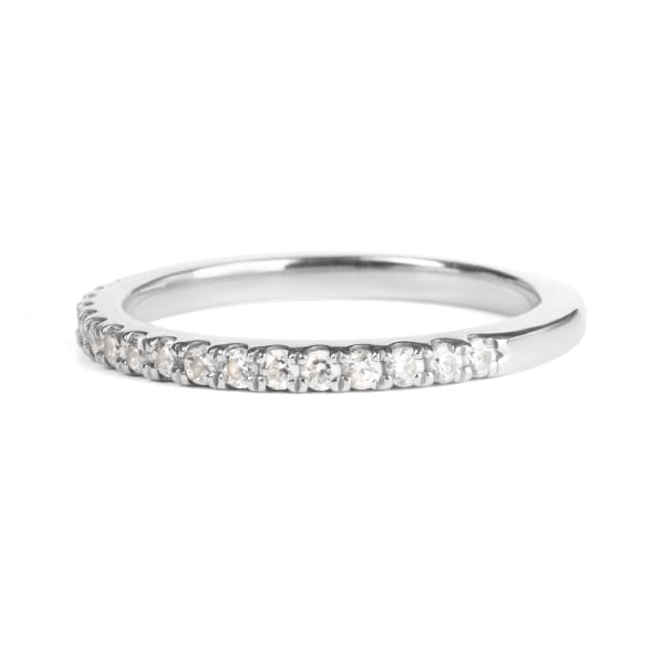 Manhattan Wedding Band Ring Size 8.25-10 14K White Gold Nexus Diamond Alternative, Hover,