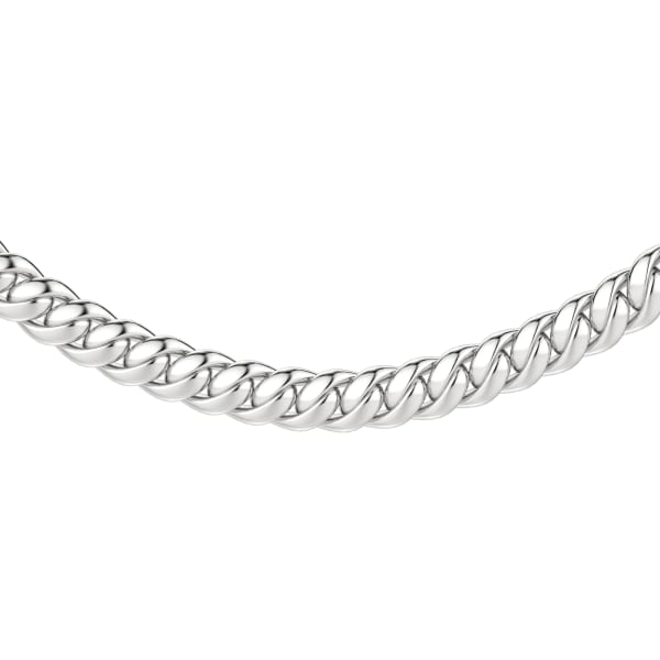 Miami Cuban Link Chain, Sterling Silver, Default, 