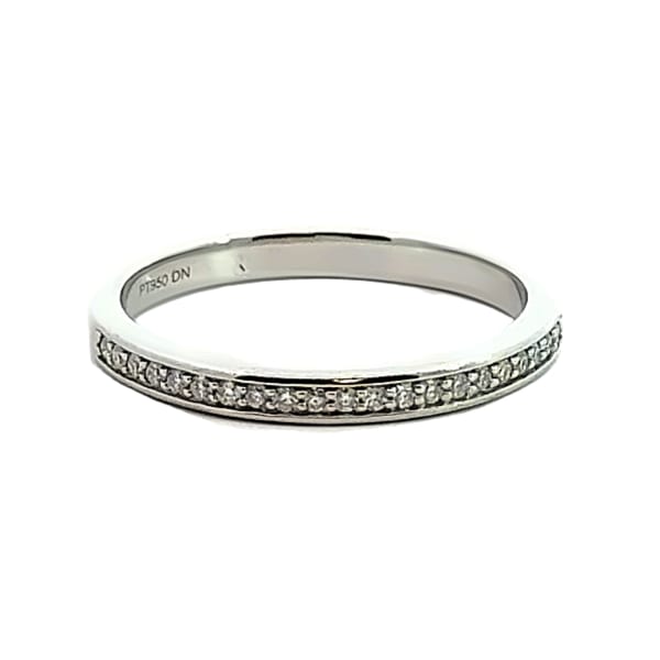 Miami Wedding Band Ring Size 9 Platinum Moissanite, Default,