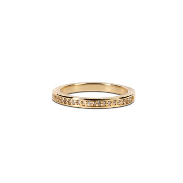 Miami Wedding Band Ring Size 8 14K Yellow Gold Nexus Diamond Alternative, Default,