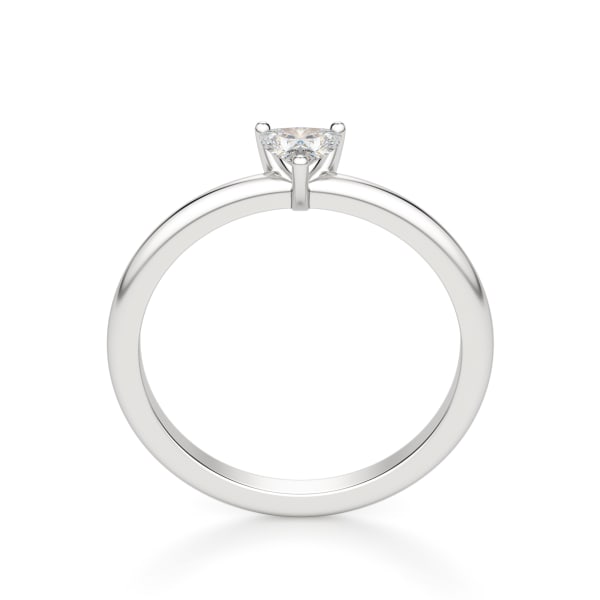 Heart Cut Petite Ring, Hover, 14K White Gold,