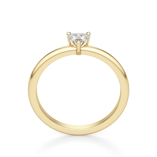 Heart Cut Petite Ring, Hover, 14K Yellow Gold,