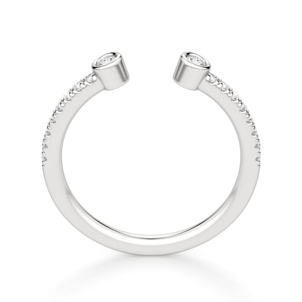 Quest Accented Petite Band, Hover, 14K White Gold