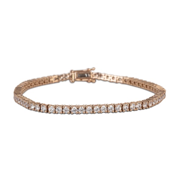 Tennis Bracelet, 5.72 Tcw DEW, 14K Rose Gold, Nexus Diamond Alternative, Default, Hover,