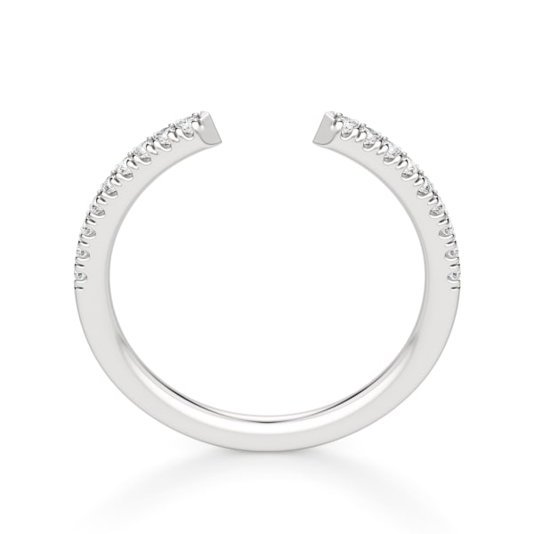Vault Accented Band, Hover, 14K White Gold