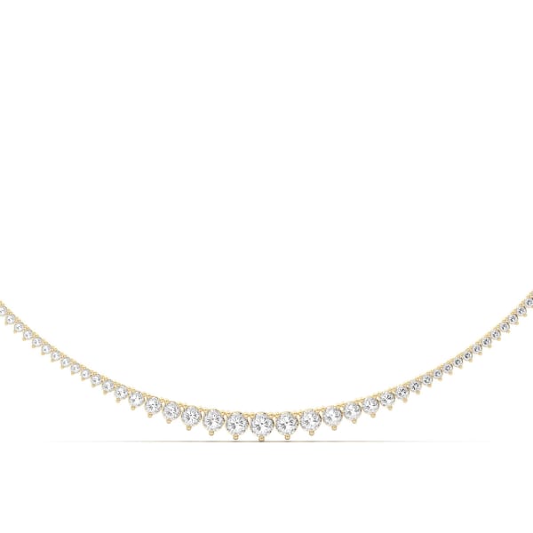 Graduated Necklace, Hover, 14K Yellow Gold, 