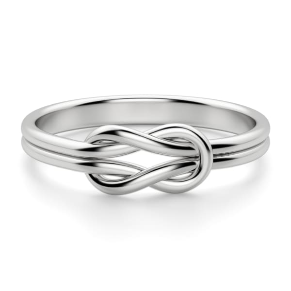 Bold Knot Ring Ring Size 6 Sterling Silver, Default, 