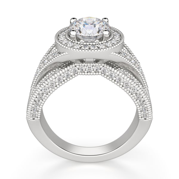 Briar Rose Engagement Ring, Hover, 14K White Gold, 