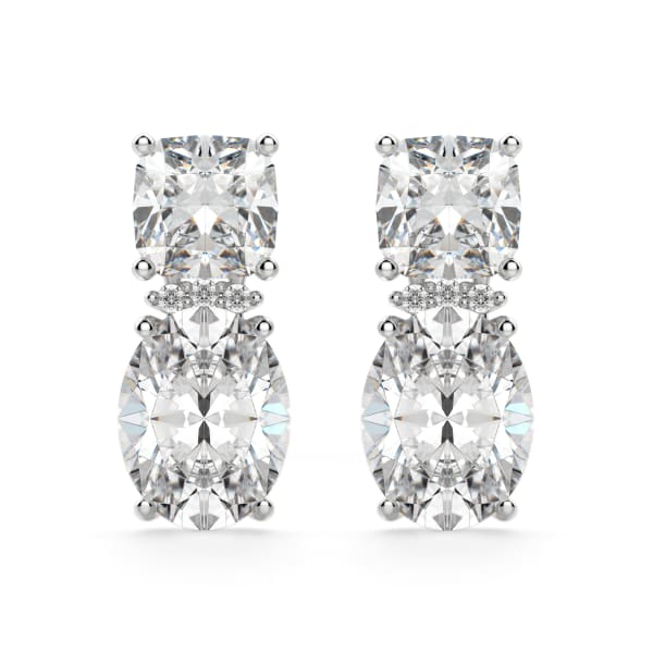 Carina Earrings, Default, 14K White Gold, 