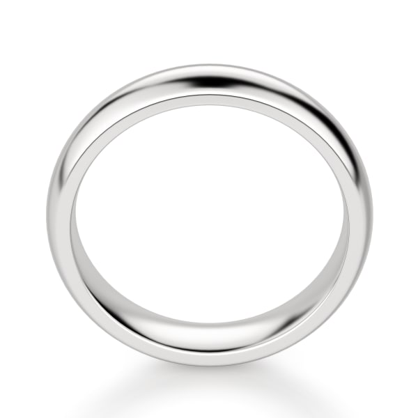 Classic Comfort Wedding Band 4 MM Ring Size 7.5-10.5 14K White Gold, Hover, 14K White Gold, Platinum