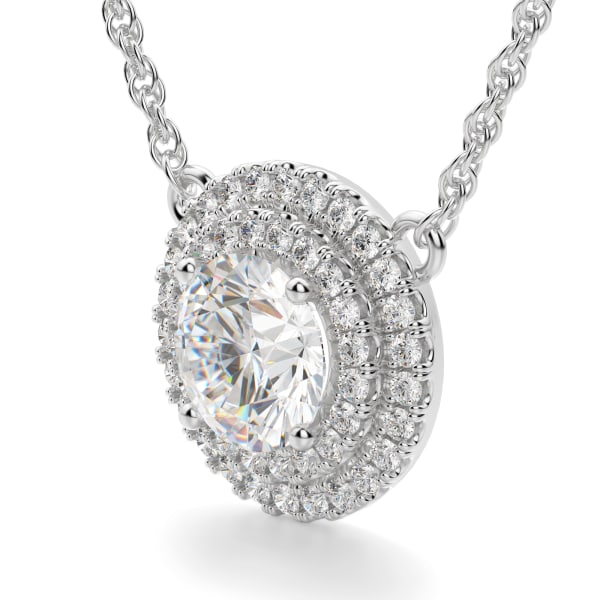 Dubai Necklace, 14K White Gold, Hover, 