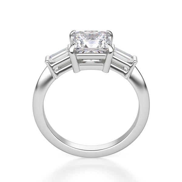 Endless Days Princess Cut Engagement Ring, Hover, 14K White Gold, 