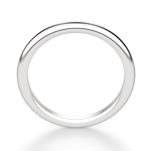 East-West Classic Wedding Band, Hover, 14K White Gold, Platinum,