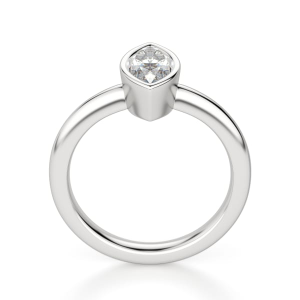 Marseille Marquise Cut Engagement Ring, Hover, 14K White Gold, 