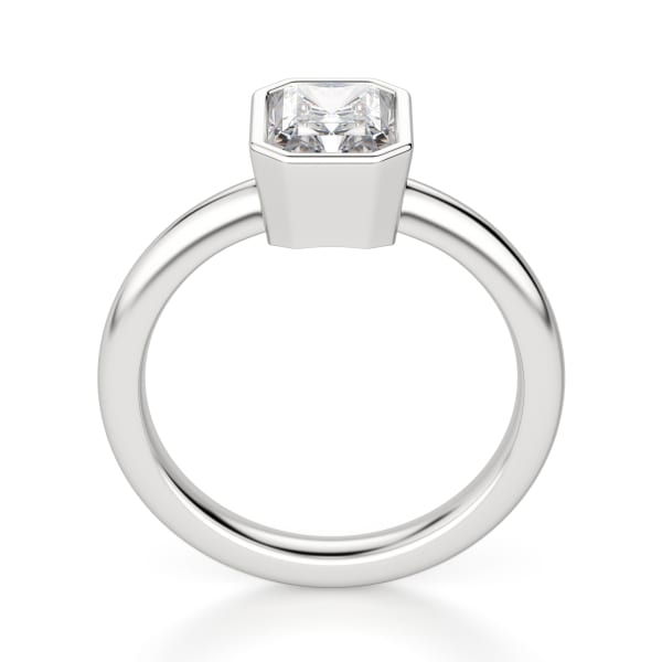 Marseille Radiant Cut Engagement Ring, Hover, 14K White Gold, 
