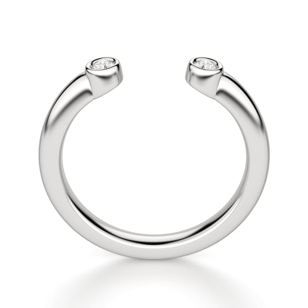 Quest Wedding Band, Hover, 14K White Gold, 