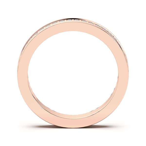 Miami Wedding Band, Hover, 14K Rose Gold,
