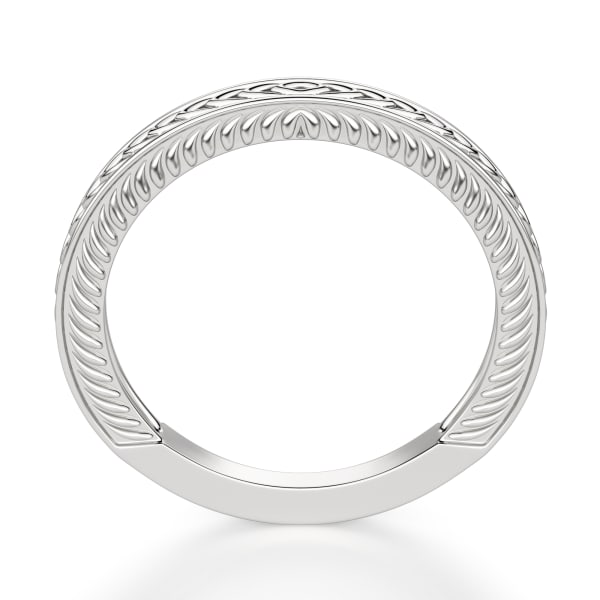 Sage Petite Classic Wedding Band, Hover, 14K White Gold,