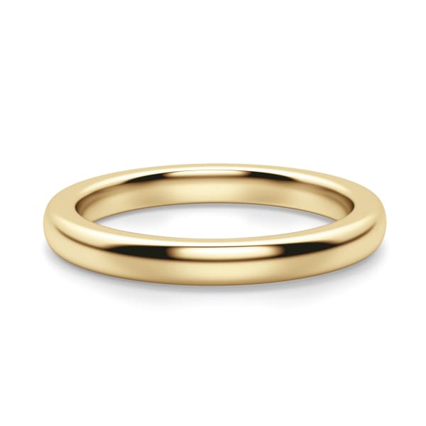 San Francisco Wedding Band Ring Size 9 14K Yellow Gold Nexus Diamond Alternative, Default, 