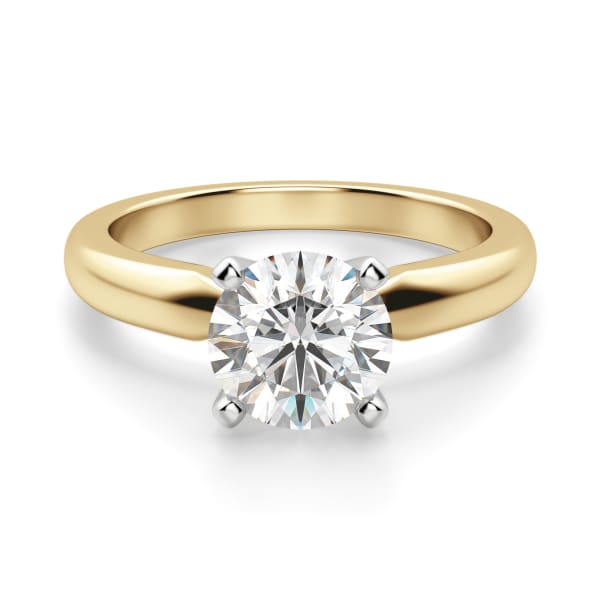 14K Yellow Gold Round Halo Engagement Ring 50576-E-1-14KY | Ray Jewelers |  Elmira, NY