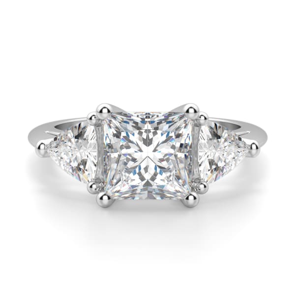 Timeless Princess cut Engagement Ring, Default, 14K White Gold, 