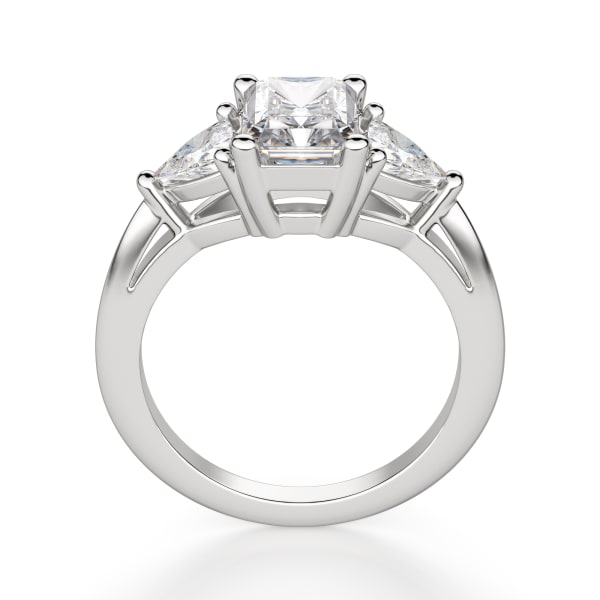 Timeless Radiant cut Engagement Ring, Hover, 14K White Gold, 