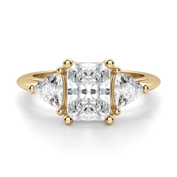 Timeless Radiant cut Engagement Ring, Default, 14K Yellow Gold, 