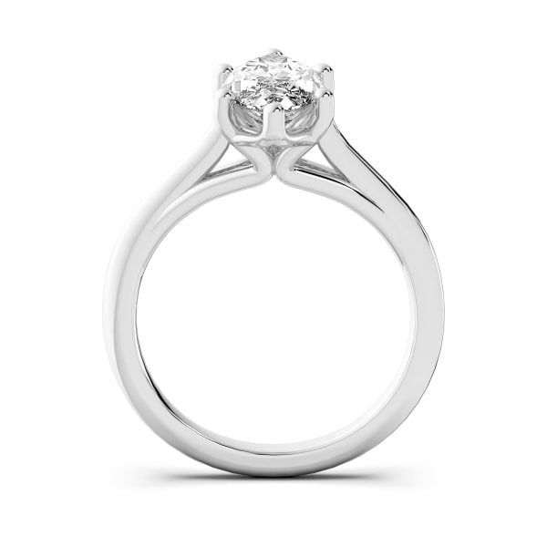 Bali Classic Marquise Cut Engagement Ring, Hover, 14K White Gold,