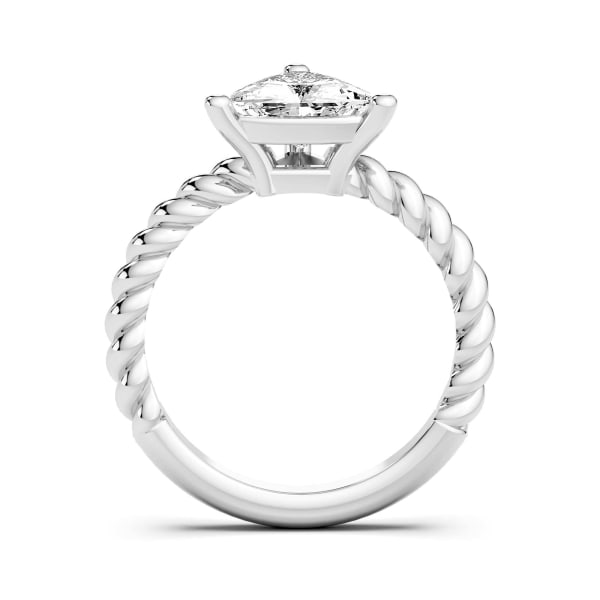 Fiji Trillion Cut Engagement Ring, Default, 14K White Gold,